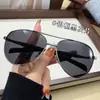 Gafas de Sol de Doble Puente Europeas y Americanas para Hombre, Viajes al Aire Libre, Conducir, Gafas de Sapo, Gafas de Sol con Visera Metálica, Modernas y Sencillas