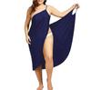 AliExpress WISH nuevo vestido de playa con tirantes sexy de color liso 7 Colores 8 yardas en stock