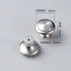 Puxador de Aço Inoxidável de Furo Único, Puxador de Porta Espessado em Forma de Cogumelo para Armários, Sapateiras e Gavetas, Puxador Redondo de Metal Preto para Móveis
