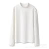 Camiseta Básica Raglan Color-Block Patchwork De Rong para Mulheres, Gola Alta, Gola Redonda, Moletom de Manga Comprida, Versátil, Ajuste Slim, Top Quente