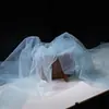 Tela de malla de hilo de niebla de hadas ins, suave, hecha a mano, bricolaje, color sólido, velo de encaje, tela de tul transparente para ropa
