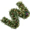 Decoraciones de corona de Navidad transfronterizas, adornos de vid de Navidad, colgantes para puertas, decoraciones para hoteles y centros comerciales, vides de bayas artificiales