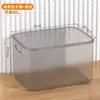 Caja de almacenamiento transparente caja de almacenamiento para juguetes y refrigerios para el hogar caja organizadora de ropa cesta de almacenamiento rectangular con tapa caja de almacenamiento