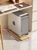 Gabinete de Computador de Mesa Suporte para Host Case de Colocação Móvel Bandeja Base para Colocação Sob a Mesa Prateleira de Rack de Camada Dupla