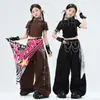 Ropa para Niñas de Jazz Danza Moderna Fresca Ropa de Práctica JAZZ para Niños Disfraz de Performance de Street Dance Infantil Atuendo de Moda para Niñas