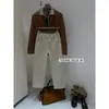 Suxinlan/YOUMO Jeans Feminino de Inverno Estilo Minimalista Four-Way Stretch Flocado Versátil Modelador Perna Reta Z6228-3