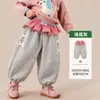 Roupas de Inverno para Meninas Calças Jogger Estilosas com Forro de Fleece para Bebês 3-5 Anos Calças de Moletom para Bebês Roupa Exterior Simples Calças Compridas Outono Inverno