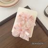 Novo Estilo Super Fada Elegante Bow Flor Cabelo Acessórios Rosa Cerejeira Flor Tassel Side Clip Meninas Headwear bonito Mulheres