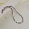 Colar de Pérolas Naturais de Água Doce para Mulheres, Pérola de Água Salgada Imitação, Corrente Simples Versátil Cinza para Clavícula, Corrente de Pescoço em Prata S925