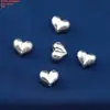 Pingente de Cabaça em Prata Esterlina Contas Quadradas Trançadas Contas Espaçadoras Acessórios Coração Prateado Liso Retro Material para DIY