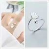 Anillo de Plata para Mujer Sentido del Diseño Nicho Simple ins Moderno 2022 Celebridad de Internet de Moda Personalizado Ajustable Anillo para Dedo Índice