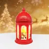 Lámpara Estilo Navideño Transfronteriza, Lámpara Electrónica de Vela Retro, Decoración de Escritorio, Luz Nocturna, Lámpara Portátil Redonda Hexagonal