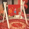 Decoración Inteligente para Puerta de Primer Cumpleaños de Bebé, Ceremonia de Fotografía Infantil, Set de Decoración de Marco de Madera de Cebolla para Puerta