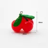 Pendente Realista de Frutas e Vegetais de Resina Mais Vendido Transfronteiriço Charms para Brincos Colares Chaveiro Mochila Feitos à Mão DIY