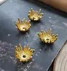 Joias diy espaçador liga cor-preservação base flor acessórios pulseira acessório de cabelo acessório de cabeça brincos tampa de flor estilo antigo pulseira de corte