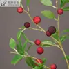 Planta Verde Simulada con Ramas Grandes y Frutos de Mirto, Proyecto de Decoración Suave para Sala de Estar, Adornos para Arreglos Florales, Accesorios para Fotografía de Bodas