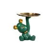 Bandeja de armazenamento de chave de entrada Decoração Sala de estar Escritório Desktop Light Luxury Home Hani Bear Tray