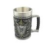 Comércio exterior atacado transfronteiriço quente europeu e americano aço inoxidável caneca de cerveja caneca personalidade criativa medieval taça de vinho