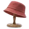 Chapéu de Pescador em Sarja Lavada Vintage para Primavera e Outono, Chapéu de Sol Unissex, Chapéu de Pescador Liso da Moda para Casais