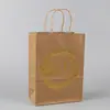 Suministro Listo de Papel Kraft Transfronterizo Estampado en Caliente Gracias Bolsa de Regalo de Acción de Gracias Papel de Envoltura para Fiesta de Cumpleaños y Festividades