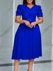 D490 Amazon Comercio Exterior Vestido Grande Plisado Elegante de Moda Nueva de Verano para Mujer Vestido de Comercio Exterior