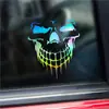 Adesivos Refletivos Populares de Caveira para Carro de Comércio Exterior Transfronteiriço Adesivos para Tampa do Tanque de Combustível Decoração de Janela da Carroceria Adesivos para Cobertura da Cabeça do Motor