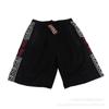 Shorts Esportivos Masculinos de Verão, Calças Soltas de Perna Reta, Calças Prontas com Cordão, Bolso Lateral com Zíper, Calças de Praia, Respirável