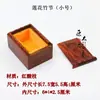 Caja Pequeña de Madera con Ensamblaje de Caja y Espiga de Jadeware de Madera Maciza, Caja de Joyería de Palo de Rosa Rojo, Colgante de Jade, Anillo, Caja de Almacenamiento de Pendientes, Caja de Madera