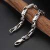 Fábrica al por mayor, joyería de plata esterlina s925, versión coreana creativa de pulsera de plata tailandesa para hombres, joyería de mano con personalidad de moda.