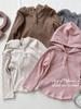 Ropa infantil de estilo coreano para niñas 2020 Otoño nuevo ropa casual infantil que combina con todo top de punto diario con capucha moda