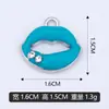 Pingente Exclusivo de Gota de Óleo Labial Cravejado com Diamantes para DIY, Acessórios Decorativos, Venda Direta de Fabricantes Transfronteiriços, Disponível para Atacado de Lote Misto