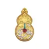 Caja Gawu calabaza de peregrino cinco maestros thangka Wutai montaña cinco maestros thangka dios de la riqueza colgante cinco maestros Manjushri Bodhisattva thangka colgante