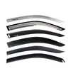 Tixinrui es Adecuado para Toyota Hilux Revo Deflector de Lluvia Vigo Ceja de Lluvia para Ventana Accesorios para Coche Modificados Deflector de Lluvia
