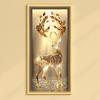 Pintura Decorativa de Entrada de Lujo para Riqueza y Prosperidad, Lámpara Mural de Pasillo de Lujo Ligero, Pintura Colgante Iluminada de Atmósfera de Gama Alta para Vestíbulo