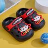 Chinelo Infantil Novo Estilo Baotou Anti-Colisão Tamancos Verão Interior Antiderrapante Desenho Animado Crianças Pequenas e Médias Bebê Usar Praia