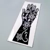 Coleção Decorativa de Tatuagem Transfronteiriça Pintada à Mão Modelo de Mãos e Pés Vazados Renda Criativa Adesivo de Tatuagem para o Corpo Humano Modelo de Pomada de Henna