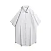 Camisa verde aguacate de manga corta para hombre y mujer, camisa de verano simple, estilo Hong Kong, color liso de moda, versátil, versión coreana, verano, talla grande