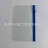 A5A6A7B5A4 Libro 6-agujeros Hojas Sueltas Cuaderno Bolsa con Cremallera Libro de Cuentas Bolsa de Almacenamiento de PVC Bolsa de Cadena