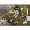 30 piezas de accesorios fotográficos con purpurina en polvo, color negro y dorado, para bodas, Año Nuevo, cumpleaños, fiestas, decoración divertida.