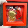 Colgante Oveja de la Suerte, Cadena para Teléfono de Lámina de Oro Sólido del Año de la Oveja, Llavero para Bolso, Adorno de Cuerda Roja para Coche, Regalo para Atraer Riqueza
