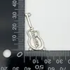 Venda Direta da Fábrica Pulseira com Pingente de Laço de Liga DIY Charme Acessório Pequeno para Roupas Femininas Puxador Prateado