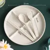 Prato Dividido Estilo Japonês Prato Dividido Redutor de Gordura Conjunto de Louça Infantil Combinação Prato de Arroz com Três Compartimentos Separado Prato de Café da Manhã Dim Sum