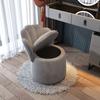 Silla de Maquillaje de Lujo Ligero para Celebridades de Internet para Uso en Casa, Silla Perezosa con Respaldo de Almacenamiento para Dormitorio, Taburete de Tocador, Taburete de Almacenamiento para Manicura