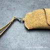 Estuche de Lujo para Gafas con Textura de Corcho, Bolsa para Gafas Anti-Estrés con Cierre a Presión para Colgar en el Cuello, Bolsa para Gafas con Logo Personalizado del Fabricante