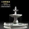 Fonte de água corrente estilo europeu, pátio externo jardim, lago de peixes, elemento aquático, decoração de paisagem, ornamento de casamento, poço dos desejos