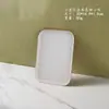 Bandeja de palha de trigo Conjunto de chá doméstico Bandeja de xícara de chá Bandeja retangular de frutas Bandeja de armazenamento Bandeja de peças de quebra-cabeça infantil