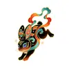 Tatuagem Adesiva Colorida Estilo Chinês Novo Coelho Preto de Dunhuang, à Prova d'Água e Duradoura, com Fitas de Estilo Nacional para Braços e Costas, Hanfu
