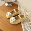 Zapatos Nuevos de Primavera 2026 para Niñas con Dibujo de Gato y Suelas Suaves, Zapatos de Moda para Niños, Zapatos Versátiles para Bebé con Velcro para Uso en Exteriores