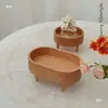 Bandeja de Almacenamiento para Perfumes y Aromaterapia de Madera de Cerezo Norteamericano, Bandeja para Llaves de Entrada de Madera Maciza, Organizador de Joyas y Artículos Varios