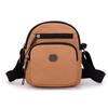 Bolso Cruzado Ligero Compacto Multicapa de Tela de Nylon para Mujer de Mediana Edad, Billetera para Monedas, Bolso Cruzado Portátil para Compras y Viajes